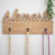 Greeting Wooden Wall Decor With Hooks (376634)