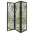 3 Panel Green Room Divider With Tropical Leaf (376793)