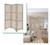 3 Panel Room Divider With Tropical Leaf (376796)