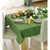 84" Merry Christmas Rectangle Tablecloth In Green (376821)
