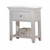 White Wood Nightstand With 1 Drawer And Shelf (376965)