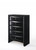 48" Black Wood Chest With Center Metal Glide (376971)