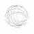 Silver Metal Abstract Round Hanging Wall Art Decor (379844)