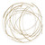 Gold Metal Abstract Round Hanging Wall Art Decor (379845)