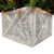 23" Square Natural White Wash Christmas Tree Collar (379886)