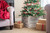 23" Square White Wash Christmas Tree Collar (379887)