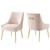 Discern Upholstered Performance Velvet Dining Chair Set Of 2 EEI-4148-PNK