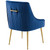 Discern Pleated Back Upholstered Performance Velvet Dining Chair Set Of 2 EEI-4149-NAV