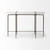 White Marble Console Table With Brass Toned Iron Base (380223)