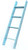 5 Step Rustic Turquoise Wood Ladder Shelf (380331)