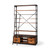 Medium Brown Wood Shelving Unit With Copper Ladder And 4 Shelves (380587)