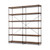 Medium Brown Wood And Iron Shelving Unit With 5 Tray Shelves (380597)