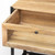 Brown Wood Kitchen Island With Wooden Top And Slatted Metal Shelves (380612)
