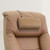 Sand Faux Leather Swivel Adjustable Recliner And Ottoman Set With Pillow (380761)