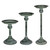Stratton Home Decor Set Of 3 Distressed Green Candle Holders (380826)