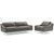 Harness Stainless Steel Base Leather Sofa & Armchair Set EEI-4198-GRY-SET