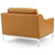 Harness Stainless Steel Base Leather Sofa & Armchair Set EEI-4198-TAN-SET