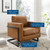 Posse Vegan Leather Accent Chair EEI-4392-BLK-TAN
