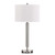 60W X 2 Metal Night Stand Lamp With 2 Usb And 2 Power Outlets, On Off Rocker Base Switch (LA-2004NS-6R-BS)