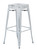 Osp Home Furnishings Bristow 30" Antique Metal Barstool - Antique White (Set Of 4) (BRW3030A4-AW)