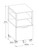 Osp Home Furnishings Contempo Mobile Cart - Ozark Ash (CNT15-AH)