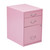Osp Home Furnishings 22" Pencil, Box, File Cabinet - Pink (HPBF261)