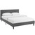Anya Full Fabric Bed MOD-5418-GRY