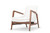 Enzo Occasional Chair - Flax/Walnut (HGSC348)