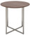 Traditional Walnut Steel Round Dixon Side Table Veneer (HGSD514)