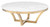 White Marble & Brushed Gold Stainless Aurora Coffee Table (HGSX153)