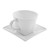 Whittier Square 8-Ounces Flared Cup/Saucer- Pack Of 12 (WTR-FLRSQCUP)