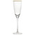 Markle 12 Oz. Gold Rim Champagne Flute Glass (Pack Of 24) By (MRKLG-CHMPN)