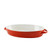 Sienna Red/White Oval Bakerware 13" (Pack Of 4) By (SIENA-13OVLBKR)