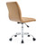Ripple Armless Mid Back Vinyl Office Chair EEI-1532-TAN