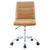 Ripple Armless Mid Back Vinyl Office Chair EEI-1532-TAN