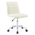Ripple Armless Mid Back Vinyl Office Chair EEI-1532-WHI