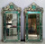 Striking Venetian Style Mirror With Seafoam Border 47.24" Tall (12016468)