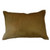 Levi Tan Hairon Leather & Cross Stitch Cotton Cover Pillow (12362TC-TN)