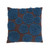 Rose Blue Felt Flowers On Chocolate Background Pillow (FELTCIRA-BL)