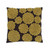 Rose Chocolate Background Pillow W/ Yellow Felt Flowers (FELTCIRA-YL)