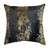 Raina Charcoal Velvet Pillow W/ Gold Foil And Beadwork (RAINA07A-CH)