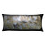 Verona Charcoal Velvet, Gold/Silver Print Pillow (VERONA02E-CHGDSV)