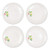 Ceramic Mistletoe Sprig Dessert Plates - Set Of 4 (Pack Of 7) (27281)