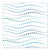 Bubble Waves Printed Napkin (Pack Of 37) (26885)