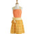 Floral Dot Tangerine Yellow Apron (Pack Of 8) (22790)