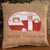 8X8" Small Burlap Christmas Camper Pillow (Pack Of 13) (97316)