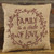 Small Burlap Family/Love Pillow (Pack Of 13) (98484)