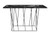Helix Black Marble Console Table 5603449627477