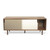 Dann Sideboard Walnut Frame, White/Matte Grey Doors, Walnut Feet 5603449400568