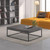 Petra Rectangle Coffee Table Concrete Look Top/Black Legs 5603449625138